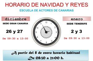 HORARIO DE VERANO
